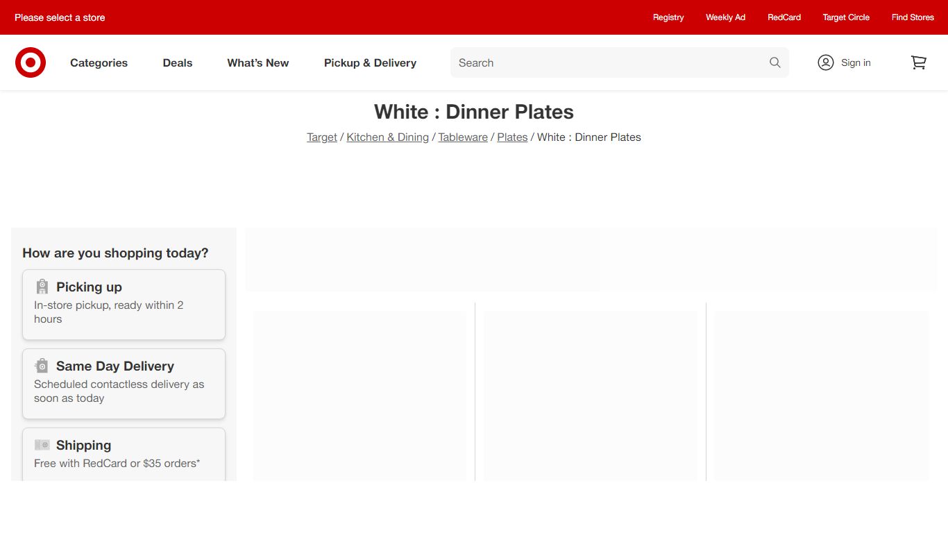 White : Dinner Plates : Target